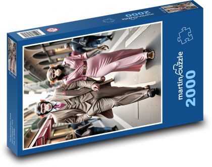 Opica - muž a žena - Puzzle 2000 dielikov, rozmer 90x60 cm 