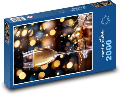 Víno na oslavu - Puzzle 2000 dílků, rozměr 90x60 cm