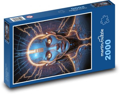 Žena v masce - puzzle 2000 dílků