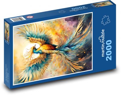 Pták fénix - puzzle 2000 dílků