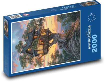 Dům na stromě - puzzle 2000 dílků