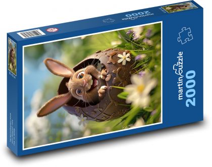 Veľká noc - Zajačik - Puzzle 2000 dielikov, rozmer 90x60 cm 