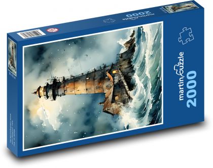 Leuchtturm - Meer, Natur - Puzzle - 2000 Teile