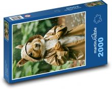 Squirrel - rain, raincoat Puzzle 2000 pieces - 90 x 60 cm