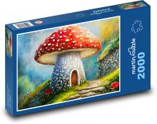 Huby - dom, les Puzzle 2000 dielikov - 90 x 60 cm