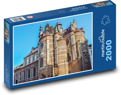 Kostel Brusel - Belgie - Puzzle 2000 dílků, rozměr 90x60 cm
