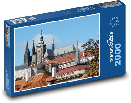 Praga - zabytkowe centrum, Czechy - Puzzle 2000 elementów, rozmiar 90x60 cm