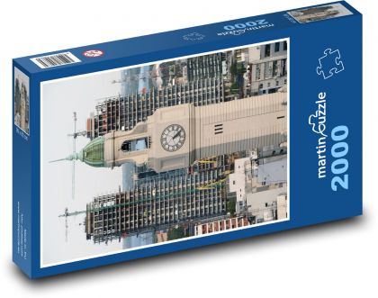 Veža s hodinami v Buenos Aires - Puzzle 2000 dielikov, rozmer 90x60 cm 