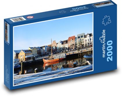 Husum - port, city - Puzzle 2000 pieces, size 90x60 cm 