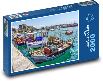 Statki w porcie - Puzzle 2000 elementów, rozmiar 90x60 cm