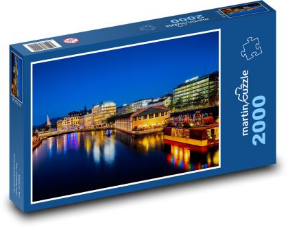Ženeva - Švajčiarsko - Puzzle 2000 dielikov, rozmer 90x60 cm 