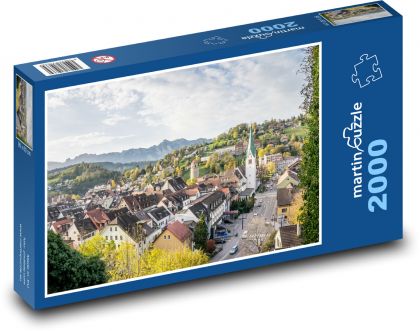 Feldkirch - Vorarlberg, Austria - Puzzle 2000 elementów, rozmiar 90x60 cm