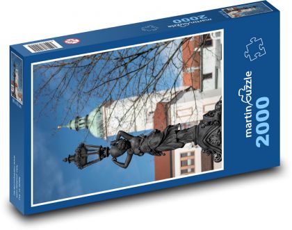 Sculpture - Lighting - Puzzle 2000 pieces, size 90x60 cm 