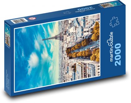 Eiffel Tower - Paris, France - Puzzle 2000 pieces, size 90x60 cm 