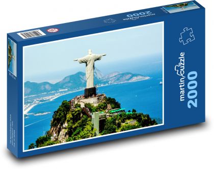 Brazília - Rio, socha - Puzzle 2000 dielikov, rozmer 90x60 cm 
