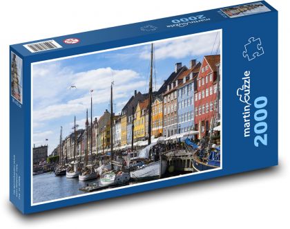 Copenhagen - Denmark, ships - Puzzle 2000 pieces, size 90x60 cm 