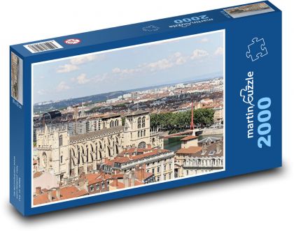 Lyon - katedrála - Puzzle 2000 dielikov, rozmer 90x60 cm 