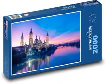 Zaragoza - Španielsko, západ slnka Puzzle 2000 dielikov - 90 x 60 cm