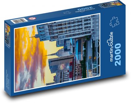 Západ slnka v New Yorku - Puzzle 2000 dielikov, rozmer 90x60 cm 