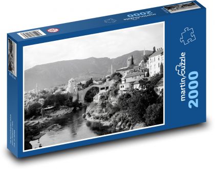 Mostar - Černá hora - puzzle 2000 dílků