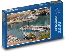 Lodě v přístavu Puzzle 2000 dílků - 90 x 60 cm
