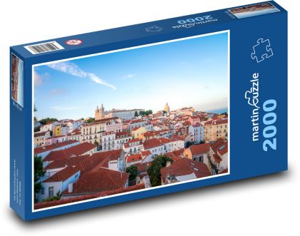 Lisabon - katedrála, Portugalsko - Puzzle 2000 dílků, rozměr 90x60 cm