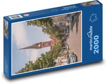 Kostel ve městě Puzzle 2000 - 90x60 cm