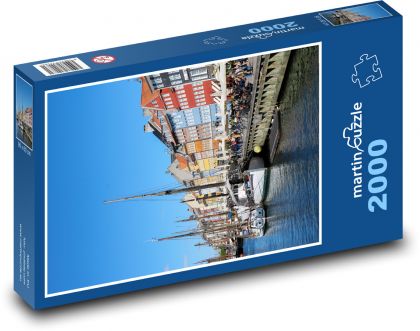 Kopenhaga - Dania - Puzzle 2000 elementów, rozmiar 90x60 cm