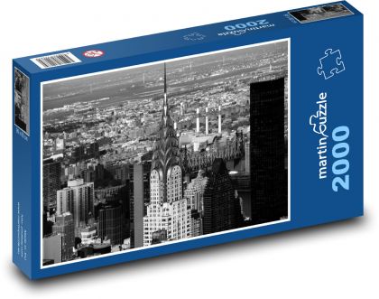 Empire State Building - New York, USA - Puzzle 2000 dielikov, rozmer 90x60 cm 