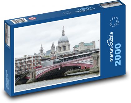Londýn - Temža, Anglicko - Puzzle 2000 dielikov, rozmer 90x60 cm 