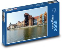 Gebäude am Fluss Puzzle 2000 Teile - 90 x 60 cm