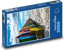 Muizenberg - Jižní Afrika, pláž Puzzle 2000 - 90x60 cm