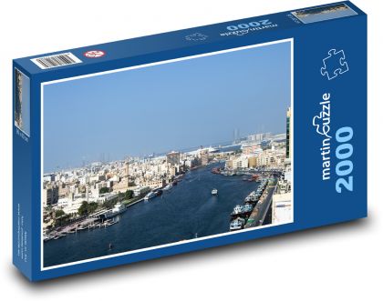 Dubaj - Zatoka Perska, Zjednoczone Emiraty Arabskie - Puzzle 2000 elementów, rozmiar 90x60 cm