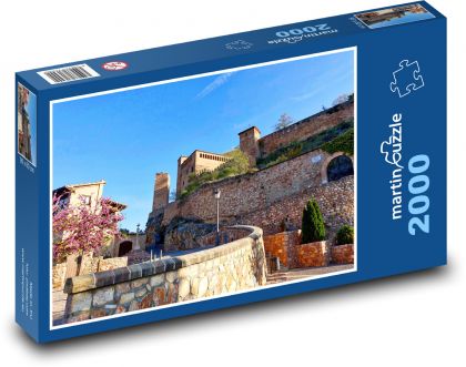 Alquezar - hrad, Španělsko - Puzzle 2000 dílků, rozměr 90x60 cm