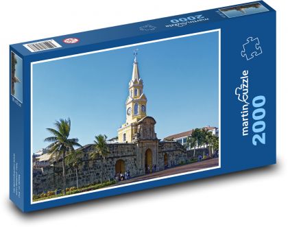 Colombia - Cartagena, church - Puzzle 2000 pieces, size 90x60 cm 