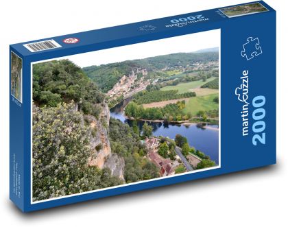 River - Dordogne, France - Puzzle 2000 pieces, size 90x60 cm 