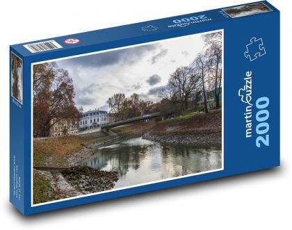 Řeka - most - puzzle 2000 dílků