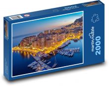Monaco - přístav Puzzle 2000 - 90x60 cm