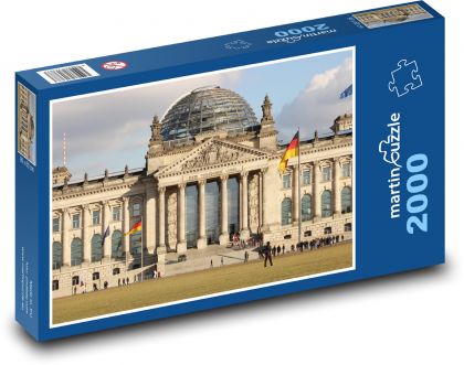 Parlament - Německo, Berlin - puzzle 2000 dílků