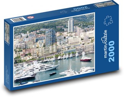 Přístavní město - Puzzle 2000 dílků, rozměr 90x60 cm