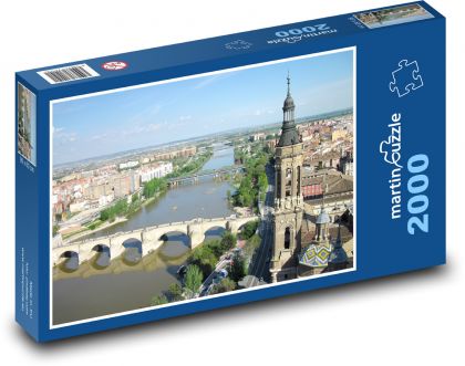 Zaragoza - Španielsko - Puzzle 2000 dielikov, rozmer 90x60 cm 