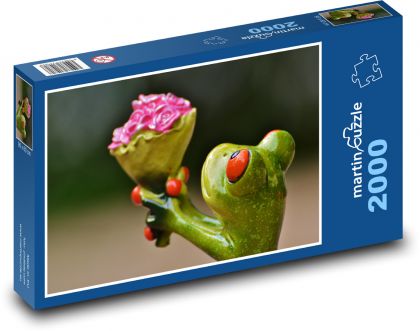 Žaba s ospravedlnením - Puzzle 2000 dielikov, rozmer 90x60 cm 