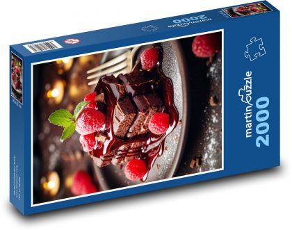 Romantický valentínsky dezert - Puzzle 2000 dielikov, rozmer 90x60 cm 