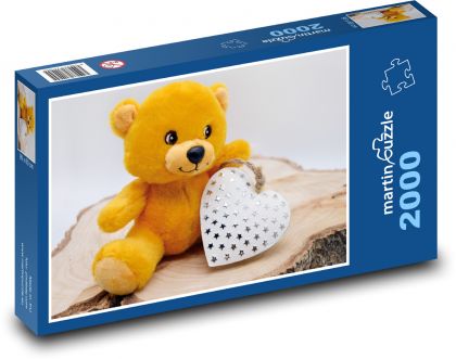 Teddybär mit Herz - Puzzle - 2000 Teile