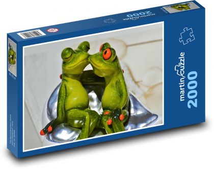 Frogs in love - Puzzle 2000 pieces, size 90x60 cm 