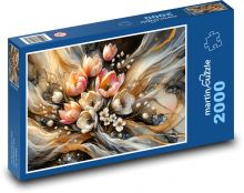 Květiny Puzzle 2000 dílků - 90 x 60 cm