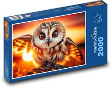 Owl at sunset Puzzle 2000 pieces - 90 x 60 cm