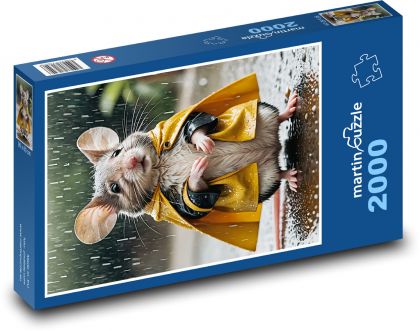 Myš v pláštěnce - puzzle 2000 dílků