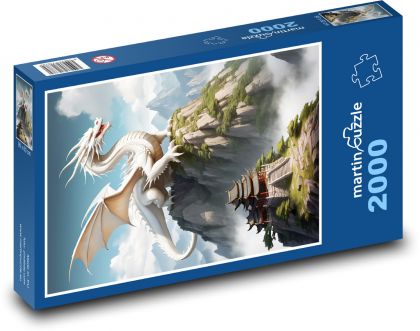 Smok - Puzzle 2000 elementów, rozmiar 90x60 cm