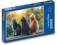 Mačky priateľa Puzzle 2000 dielikov - 90 x 60 cm